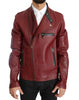 Red Leather Deerskin Jacket