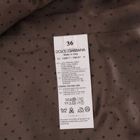 Brown Wool Cotton Two Button Blazer Jacket
