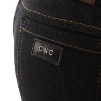 Blue Cotton Stretch Slim Fit Jeans