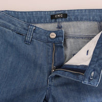 Blue Wash Cotton Slim Denim Jeans