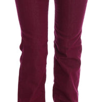 Red Wash Cotton Stretch Denim Jeans