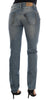 Blue Cotton Stretch Denim Jeans