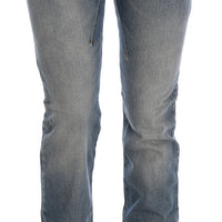 Blue Cotton Stretch Denim Jeans