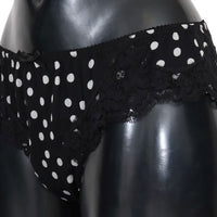 Black Silk Lace Stretch Underwear Bottoms