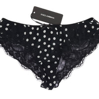 Black Silk Lace Stretch Underwear Bottoms