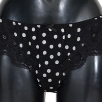 Black Silk Lace Stretch Underwear Bottoms