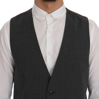 Gray STAFF Cotton Striped Vest