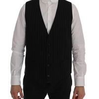 Black  STAFF Cotton Striped Vest