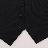 Black STAFF Wool Striped Vest
