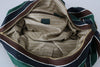Green Brown Linen Leather Bag