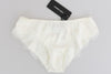 White Silk Lace Underwear Briefs