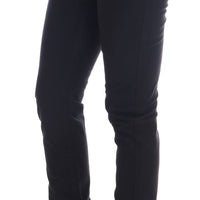 Black Cotton Denim Stretch Regular Fit Jeans
