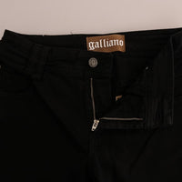 Black Cotton Denim Stretch Regular Fit Jeans