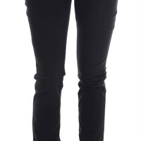 Black Cotton Denim Stretch Regular Fit Jeans