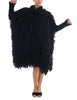 Black Fringes Wool Pullover Sweater