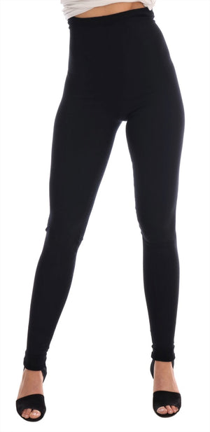 Black Cashmere Stretch Tights