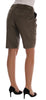Brown Velvet Bermuda Shorts