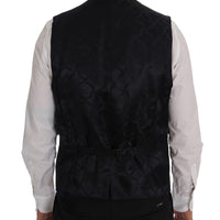 Black Wool Stretch Vest