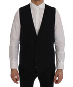 Black STAFF Wool Stretch Vest