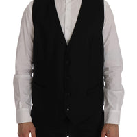 Black STAFF Wool Stretch Vest