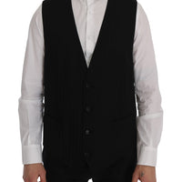 Black STAFF Wool Stretch Vest