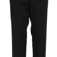 Black Wool Capri Dress Pants