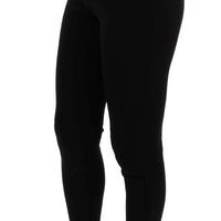 Black High Waist Stretch Tights