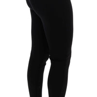 Black High Waist Stretch Tights