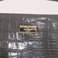 Gray Bristol Drive Croc ELISSA Shoulder Bag