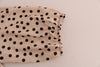 Beige Polka Dotted Silk Blouse