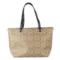 Signature Coated Canvas and Leather Gallery Tote Handbag