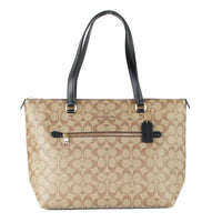 Signature Coated Canvas and Leather Gallery Tote Handbag