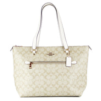Signature Coated Canvas and Leather Gallery Tote Handbag