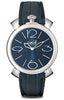 GAGA' MILANO Mod. Stainless Steel Blue Dial Watch