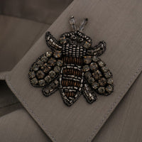 Beige Crystal Bee GOLD SLIM Fit Shirt