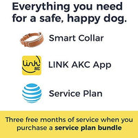 LINK AKC Smart Dog Collar - GPS Location Tracker, Activity Monitor, and More