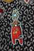 Multicolor Leo Jaquard Crystal Embellished Dress