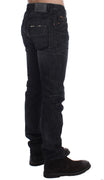 Gray Slim Fit Cotton Denim Pants Jeans