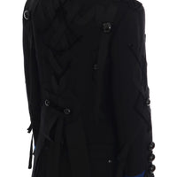 Black Wool Trench Jacket