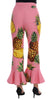 Multicolor Pineapple Jacquard Flare Pants