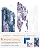 Clear Floral Case iPhone 12 and iPhone 12 Pro 6.1in 2020, Flexible TPU Shockproof