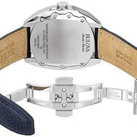 Bulova Accu Swiss Men's 63B185 Mechanical Hand Wind Blue Bezel Watch