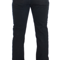 Blue Cotton Slim Pants Denim Jeans