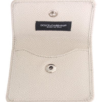 White Dauphine Leather Case Wallet