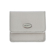 White Dauphine Leather Case Wallet