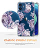 Clear Floral Case iPhone 12 and iPhone 12 Pro 6.1in 2020, Flexible TPU Shockproof