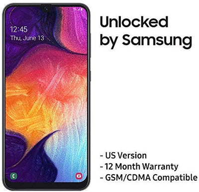 Samsung Galaxy A50 US Version Factory Unlocked Cell Phone 64GB 6.4