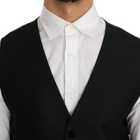 Black Polka Dot Pattern Vest