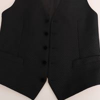 Black Polka Dot Pattern Vest