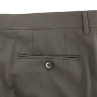Black Wool Stretch Pleated Pants